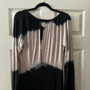 GO Couture Black and Beige Tie-Dye Maxi Dress - Size Large [COPY]